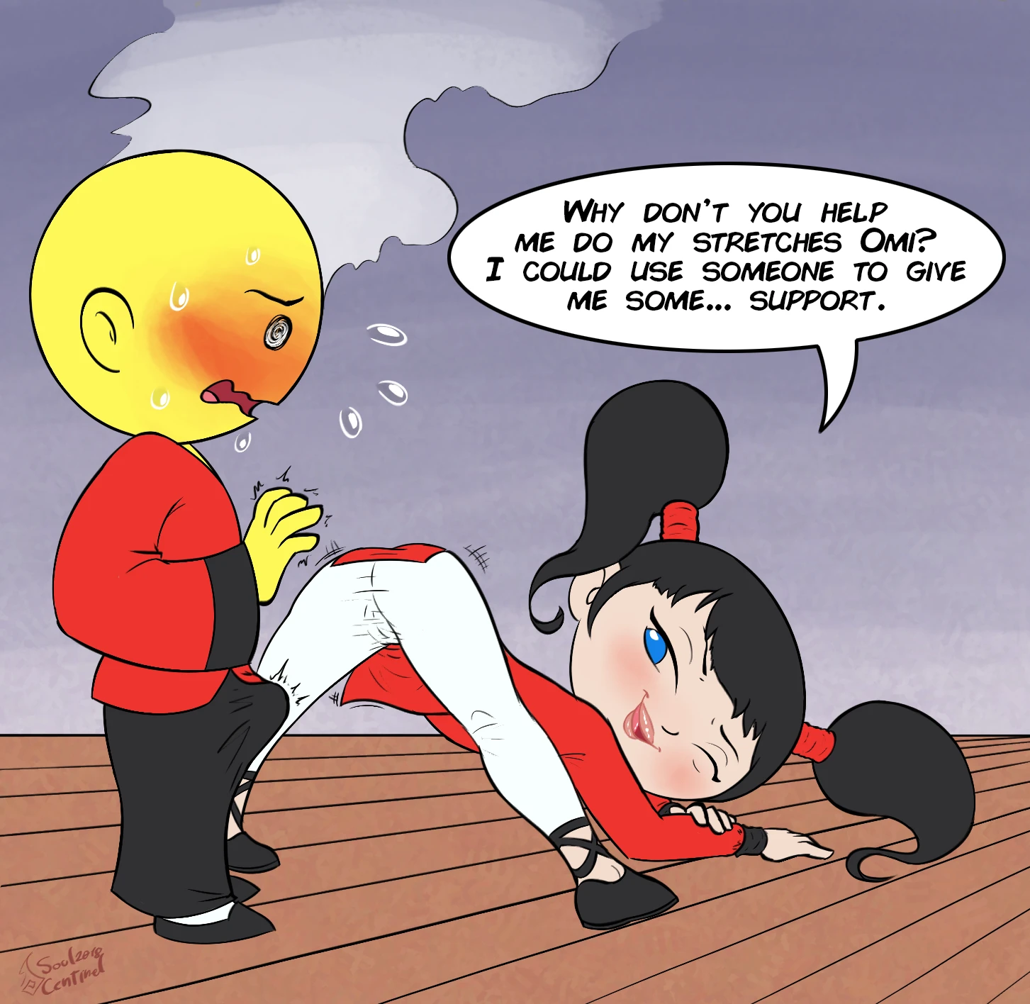 Outmatched porn comic picture 3