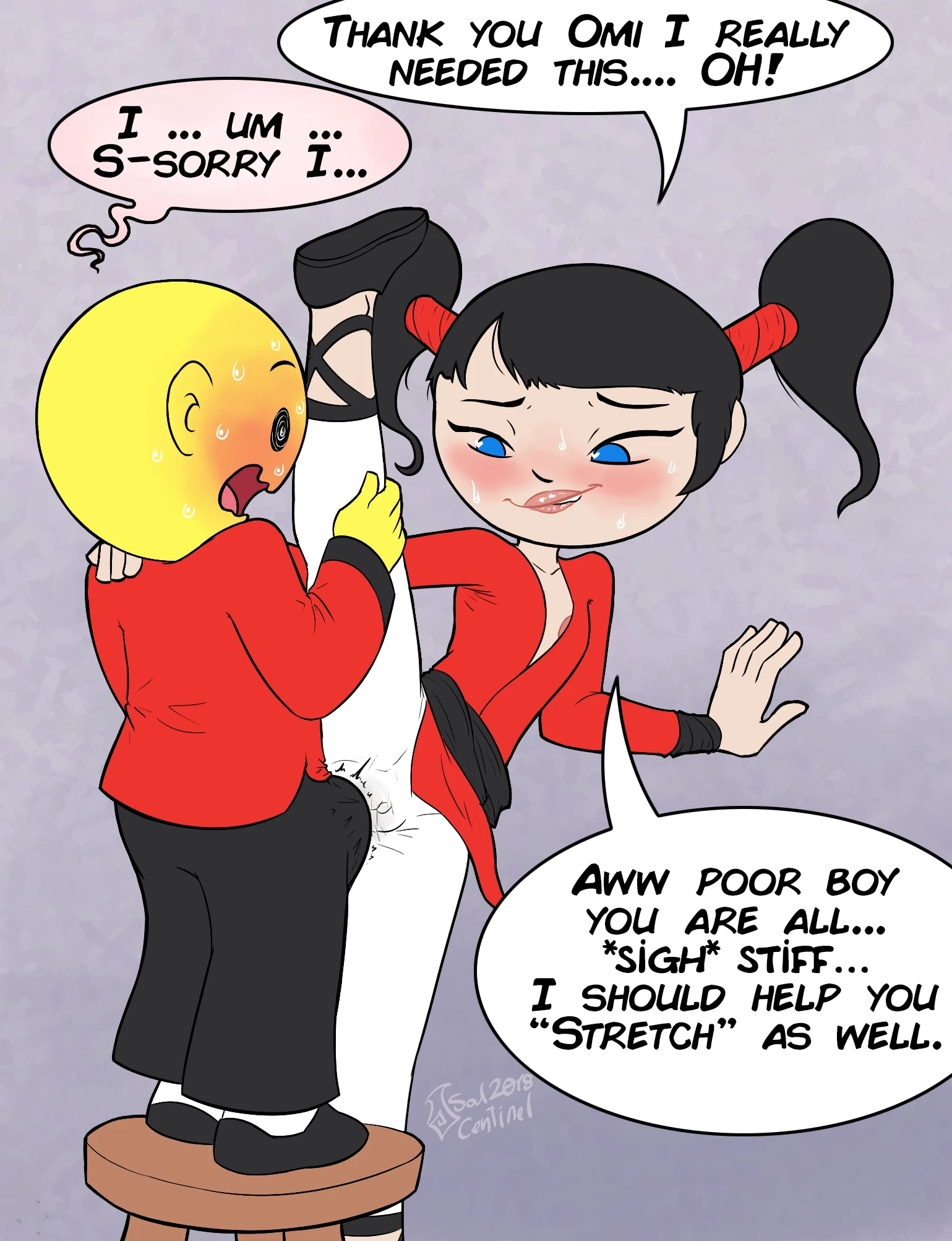 Outmatched porn comic picture 4