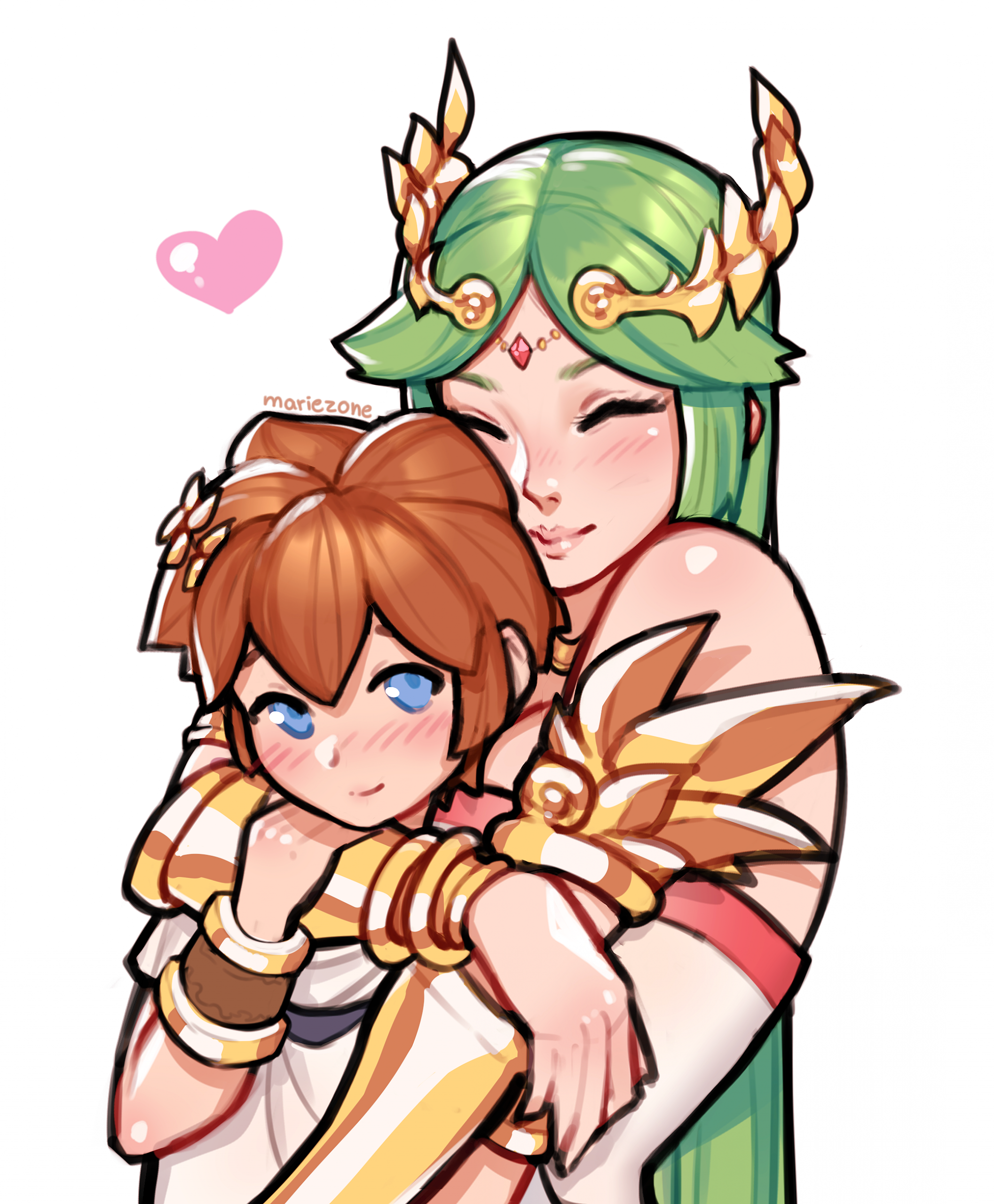 Palutena and Pit - Mariezone porn comic picture 1