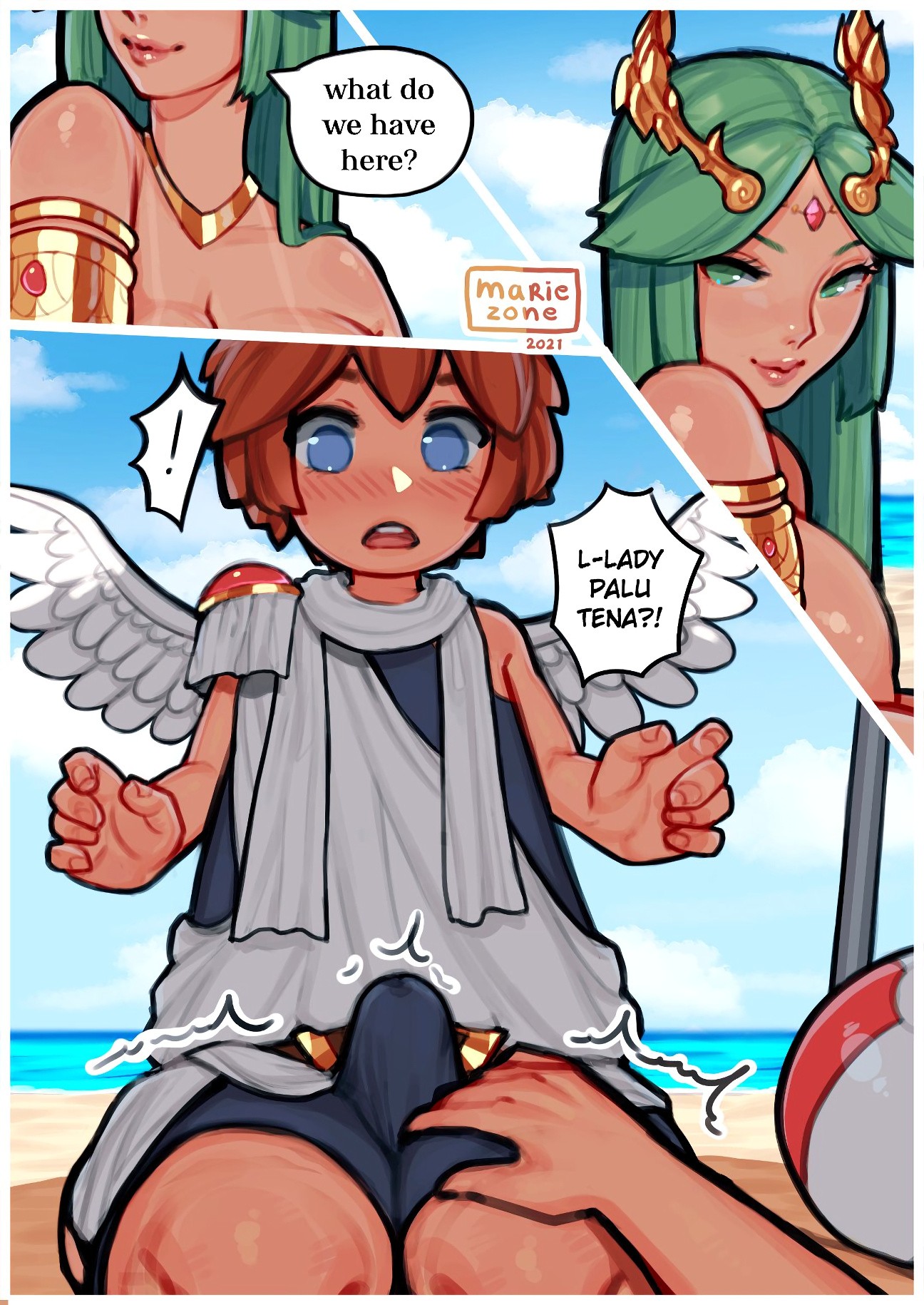 Palutena and Pit - Mariezone porn comic picture 10