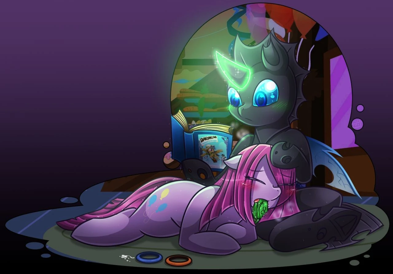 Pinkamena X Changeling porn comic picture 22