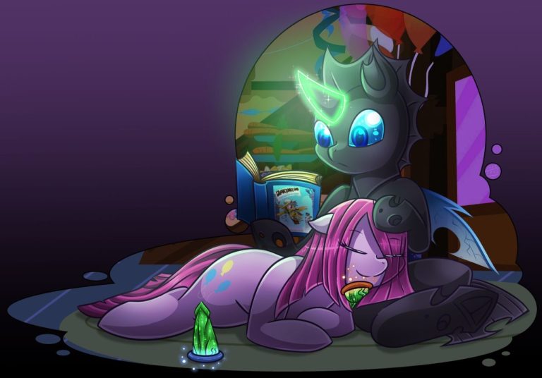 Pinkamena X Changeling porn comic picture 5