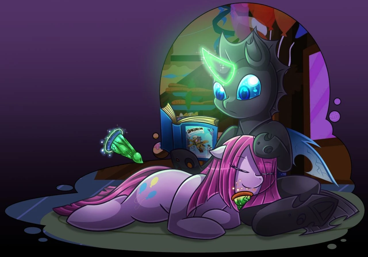 Pinkamena X Changeling porn comic picture 6