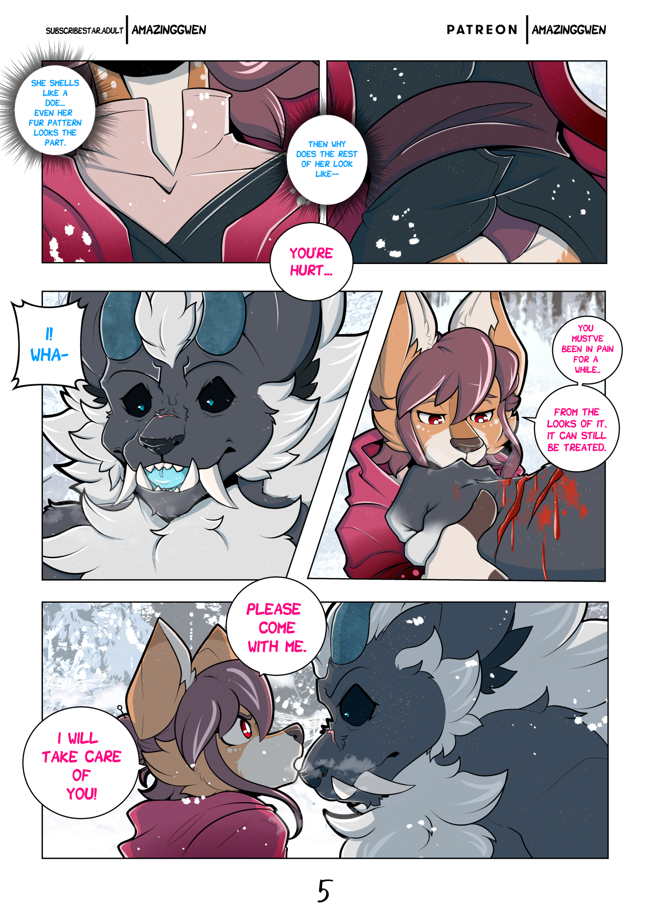 Red Blossom and Winter Snow porn comic picture 6