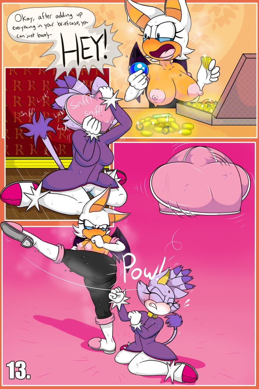 Rouge and Blaze in: House Call porn comic picture 13