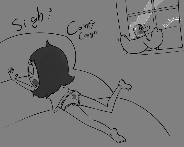 Sarah and Duck Greyscale Set porn comic picture 12