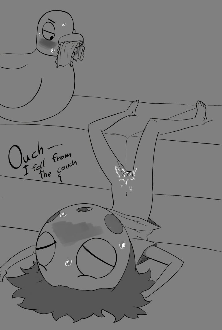 Sarah and Duck Greyscale Set porn comic picture 30