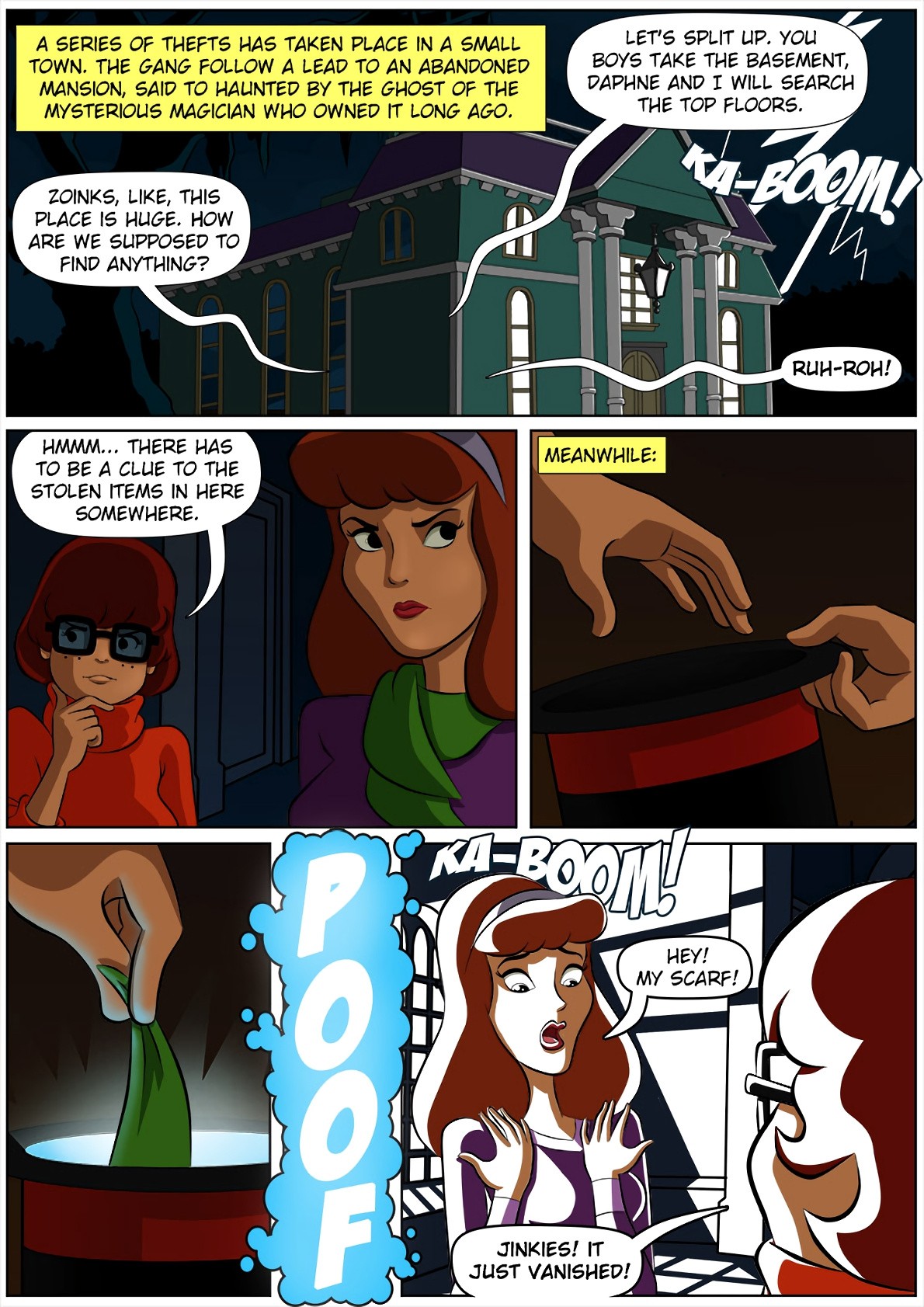 Scooby Doo and the Haunted Hat porn comic picture 1