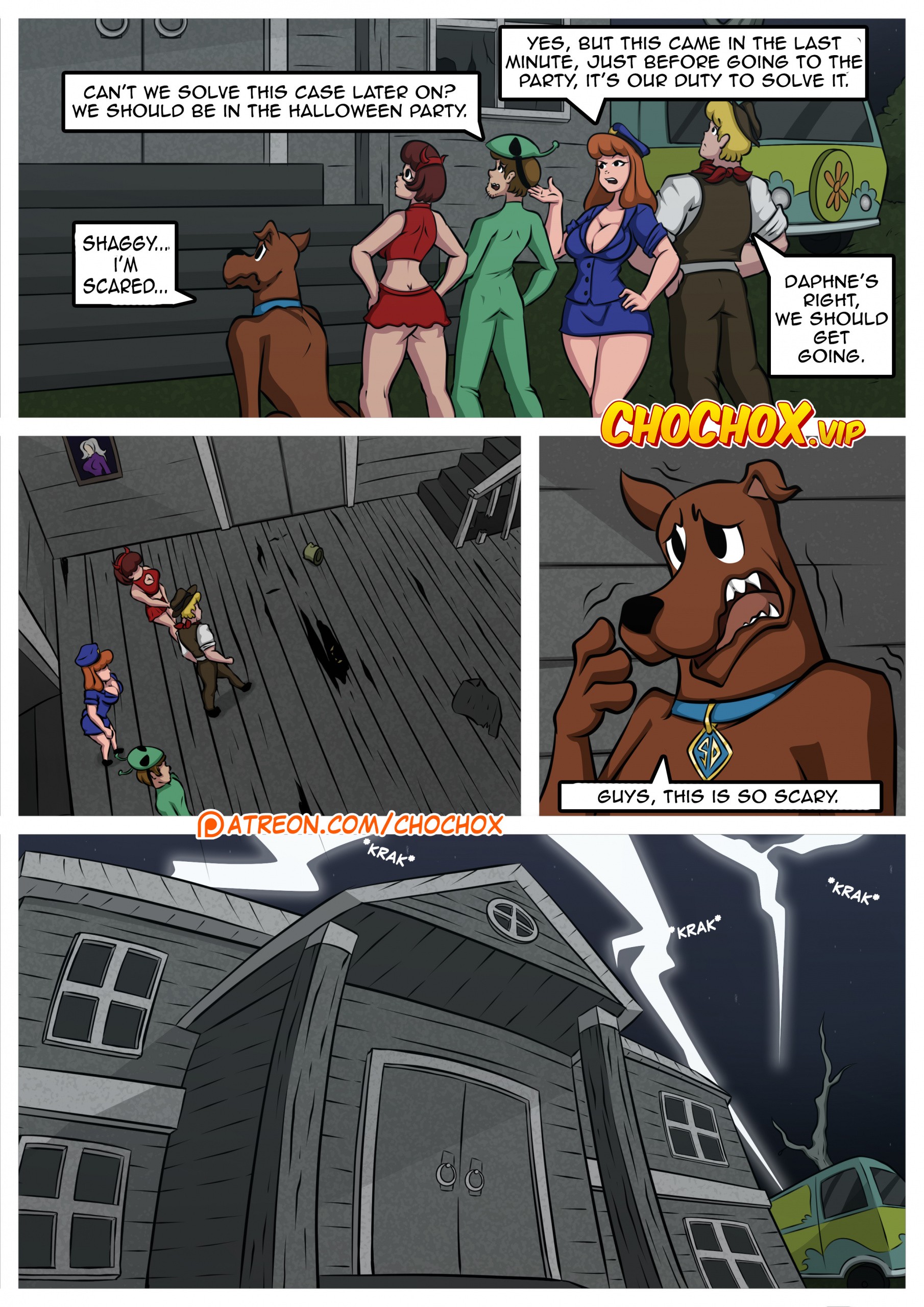 Scooby Doo Daphne Porn Comics - Scooby Doo! - The Halloween Night Porn comic, Rule 34 comic, Cartoon porn  comic - GOLDENCOMICS