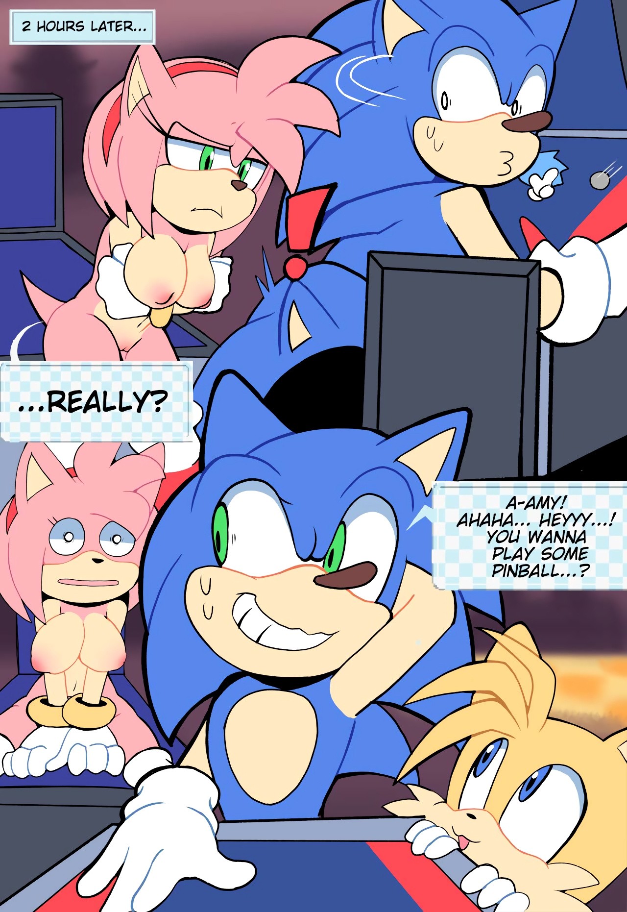 Sonic Pinball'd porn comic picture 10