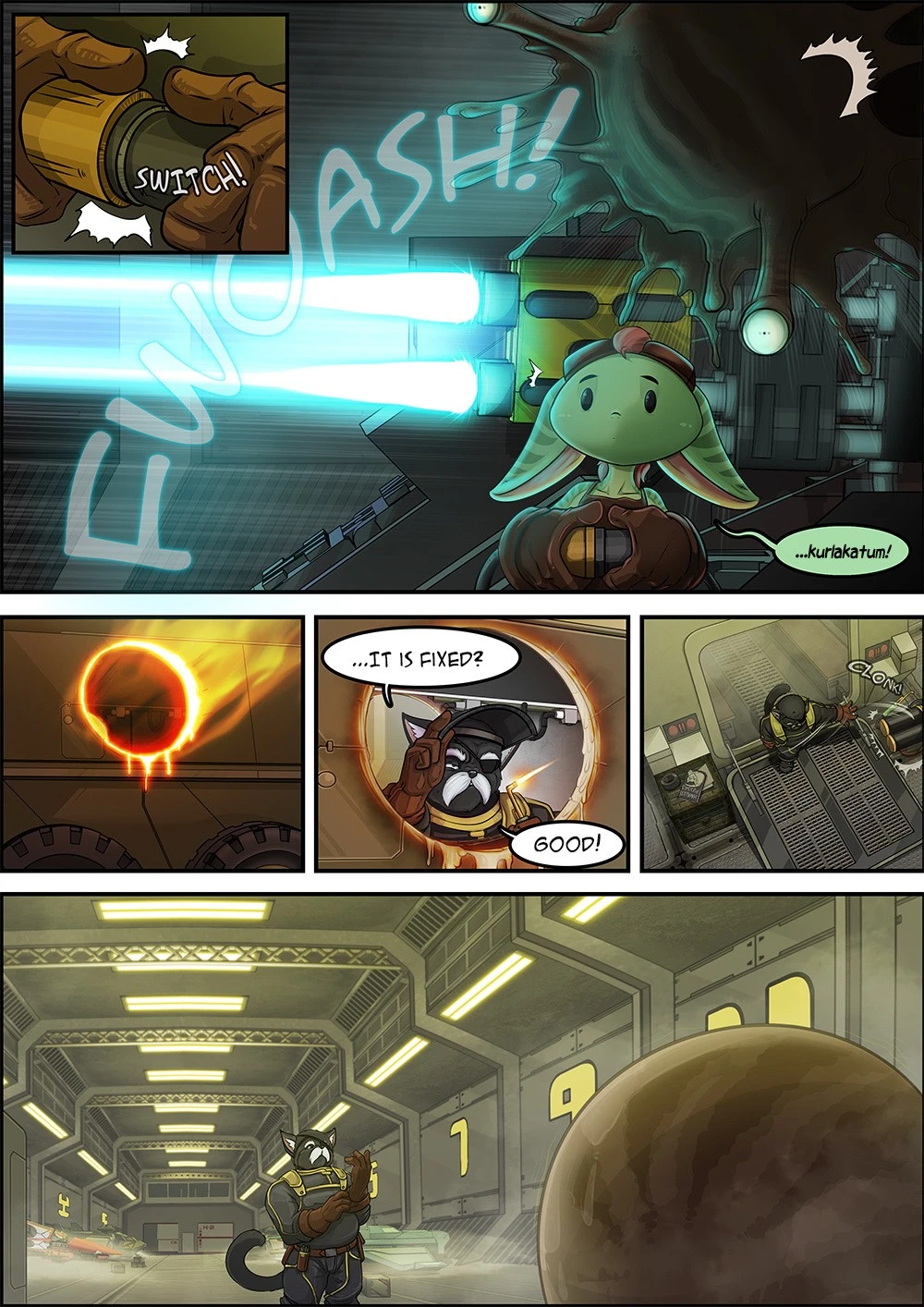 Straight Down to the Hangar porn comic picture 2