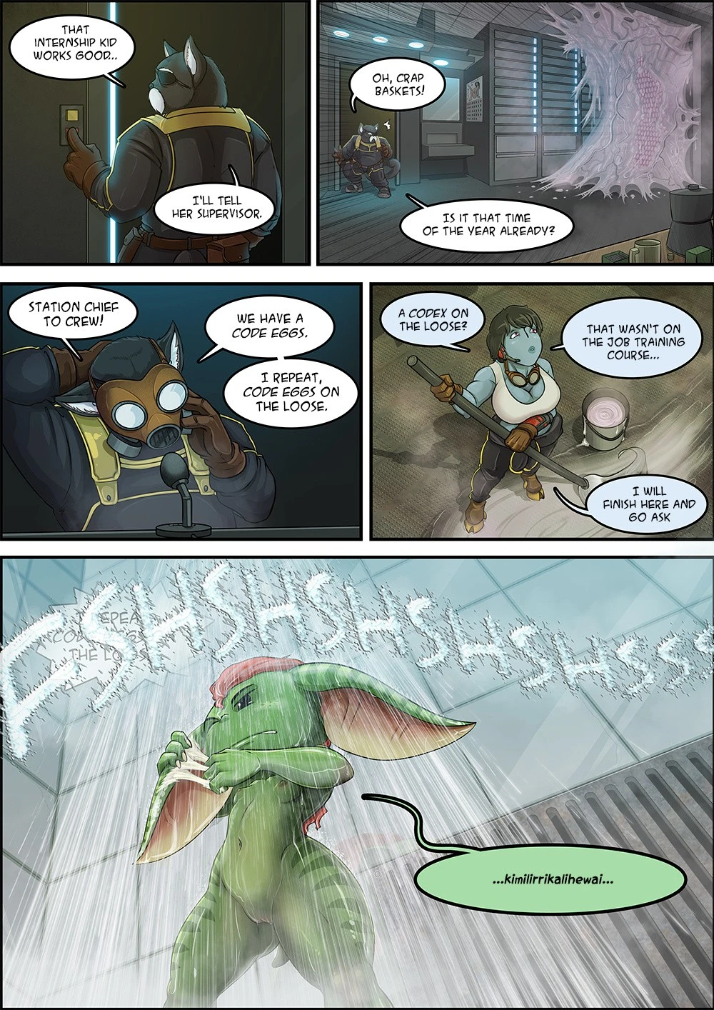 Straight Down to the Hangar porn comic picture 4