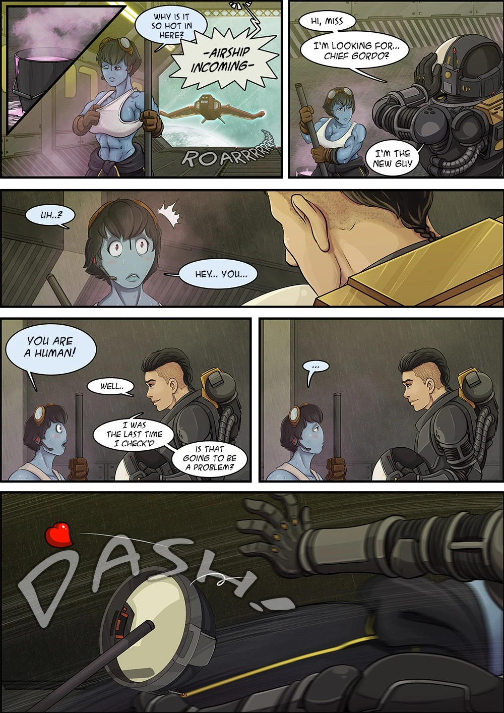 Straight Down to the Hangar porn comic picture 6