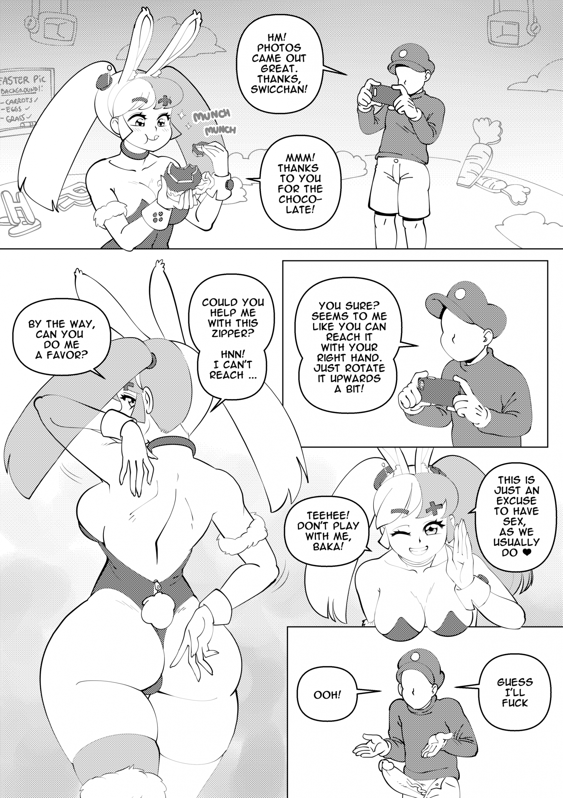 Swicchan Happy Easter! porn comic picture 2