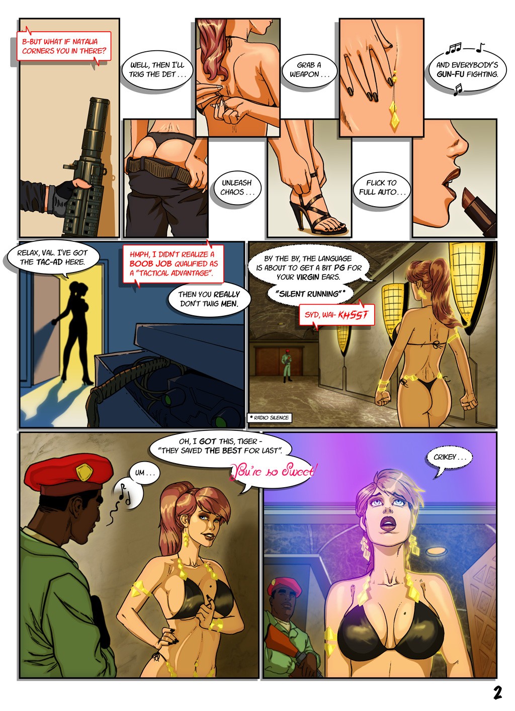 Sydney and Gisabo porn comic picture 3