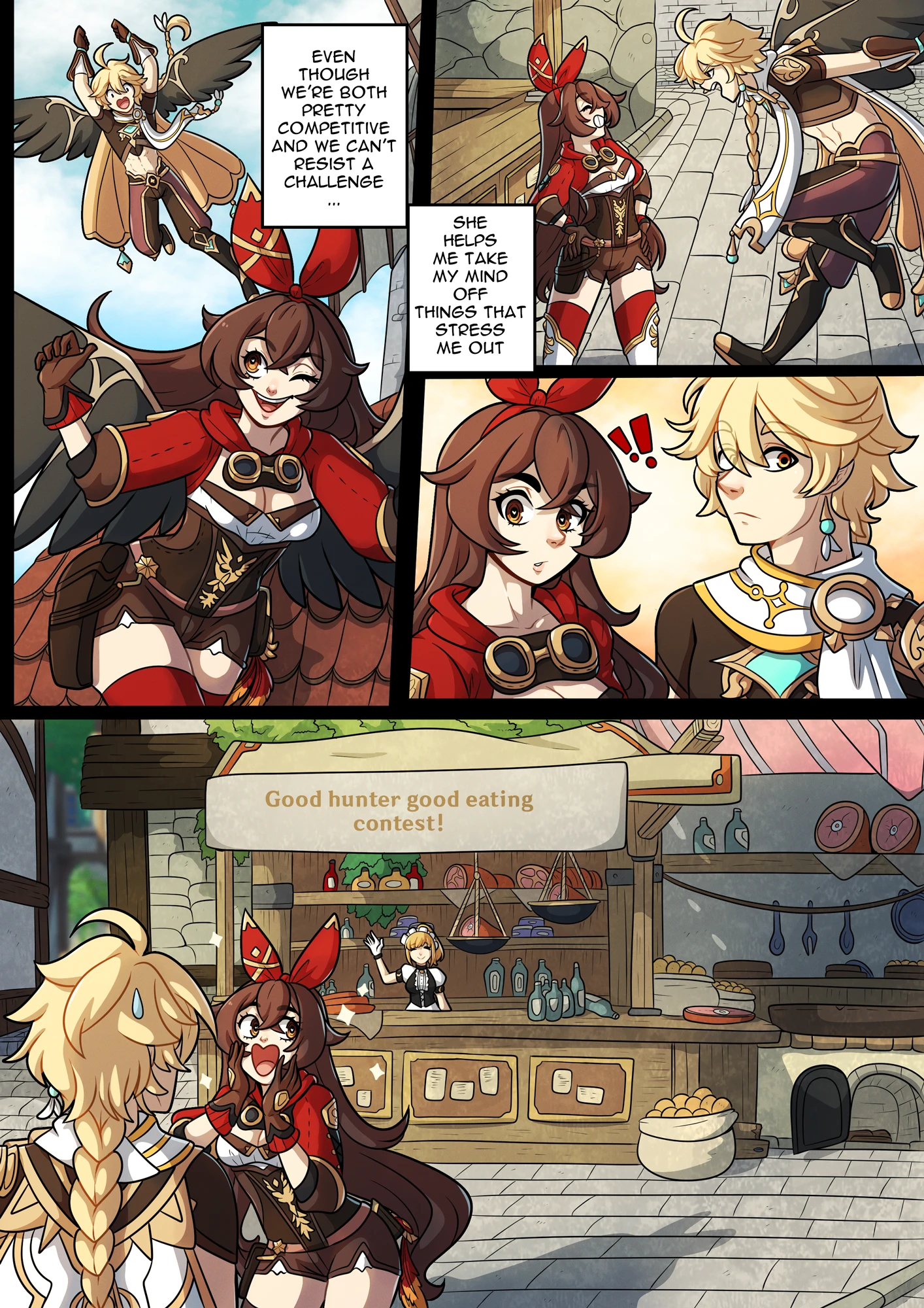 The Traveler's Guide to Teyvat's Heart - Amber porn comic picture 4