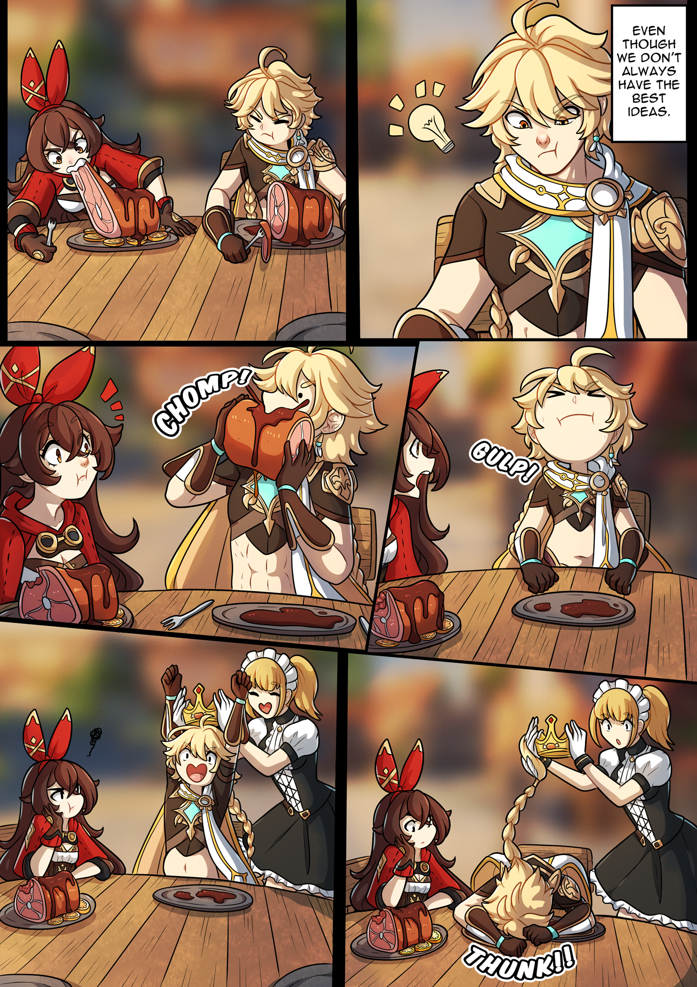 The Traveler's Guide to Teyvat's Heart - Amber porn comic picture 5