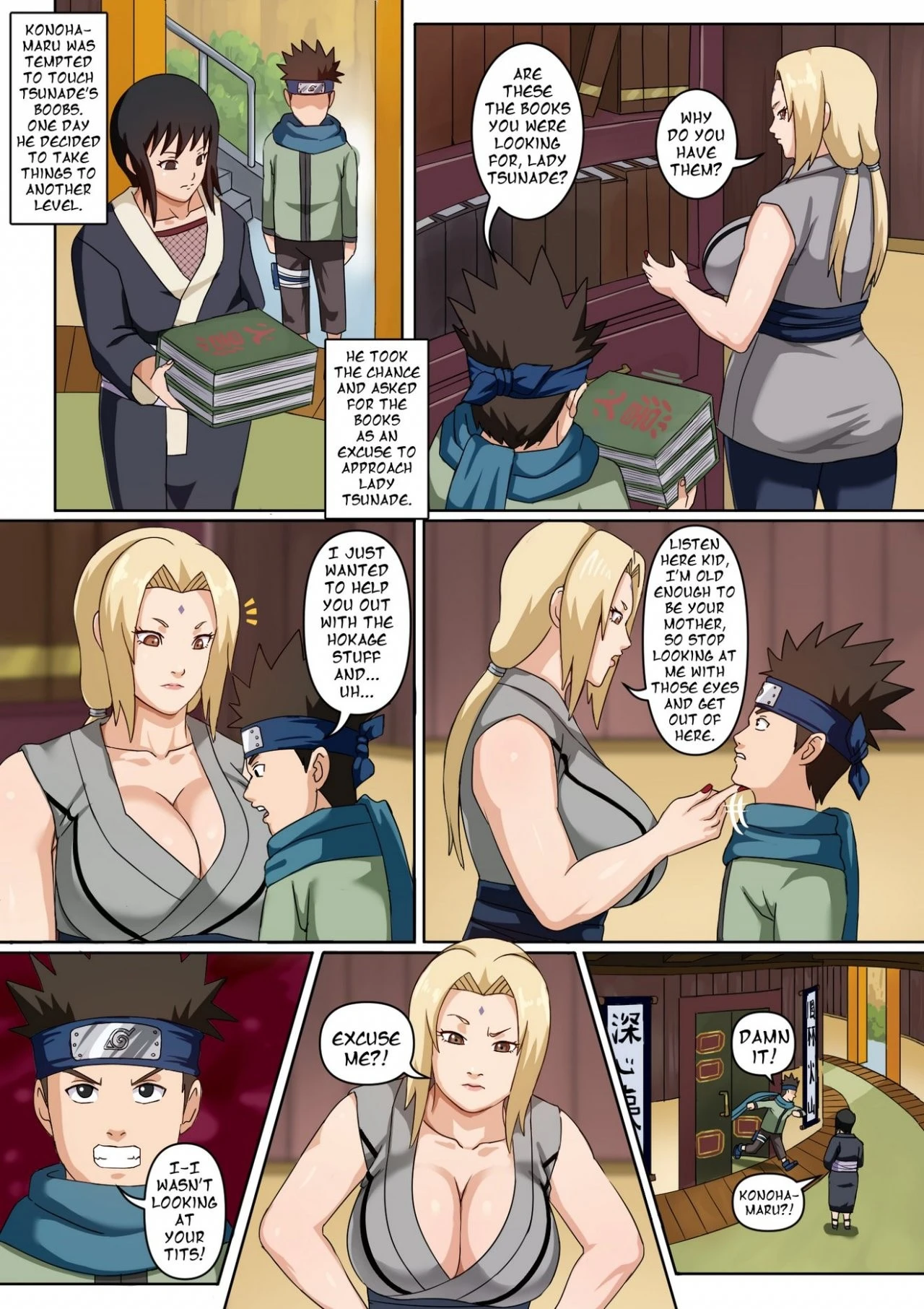 Tsunade's Special Training porn comic picture 2