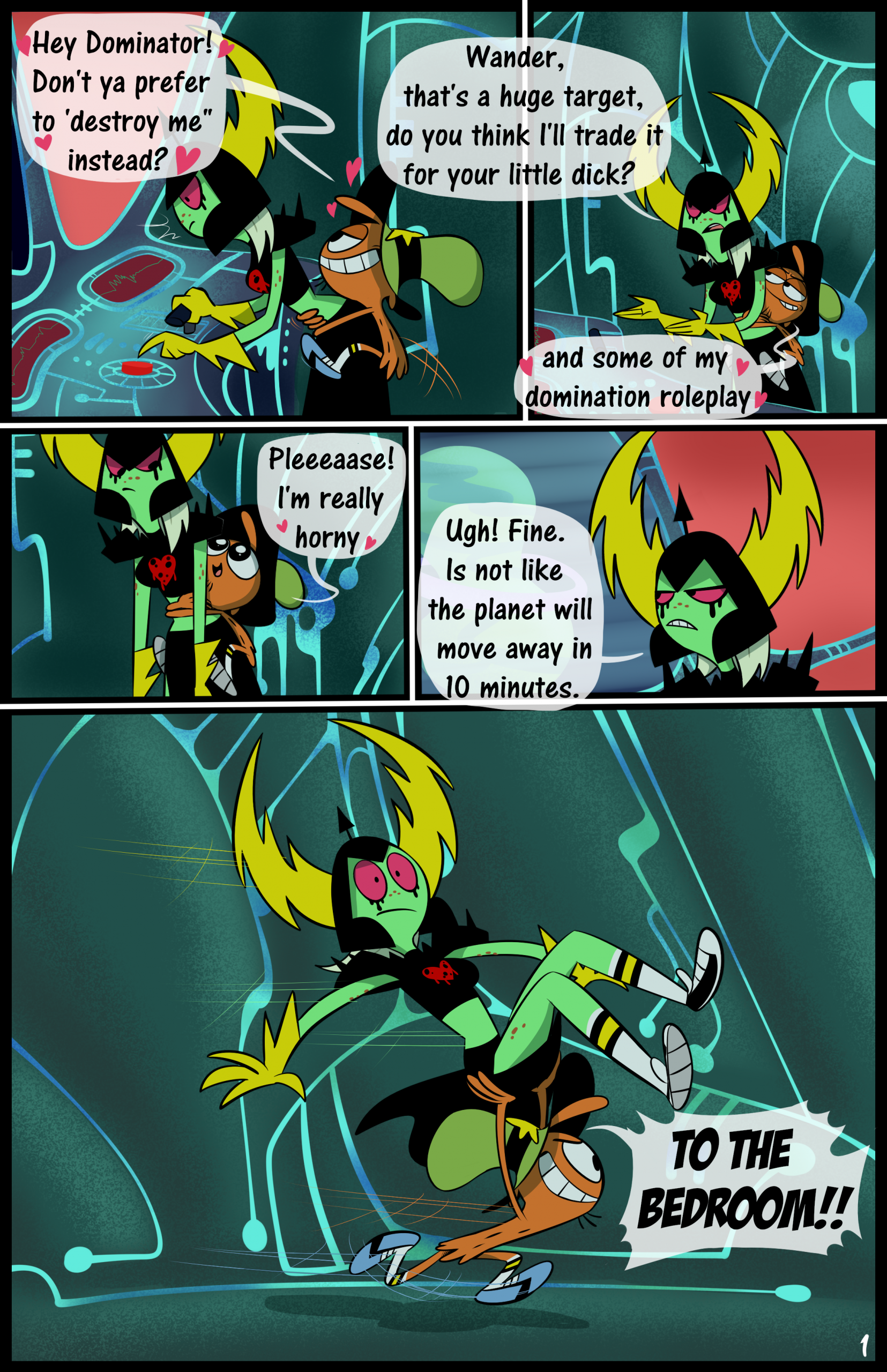 Wander over Dominator porn comic picture 2