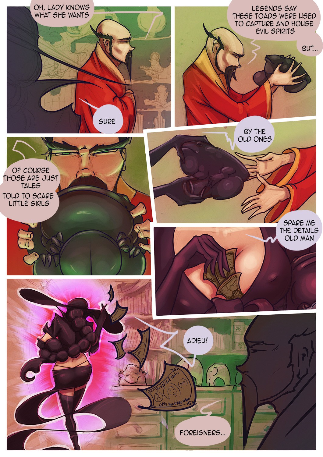 Witch and Toad porn comic picture 2