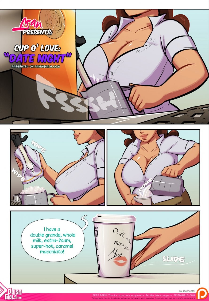 Cup O' Love "Date Night" porn comic picture 1