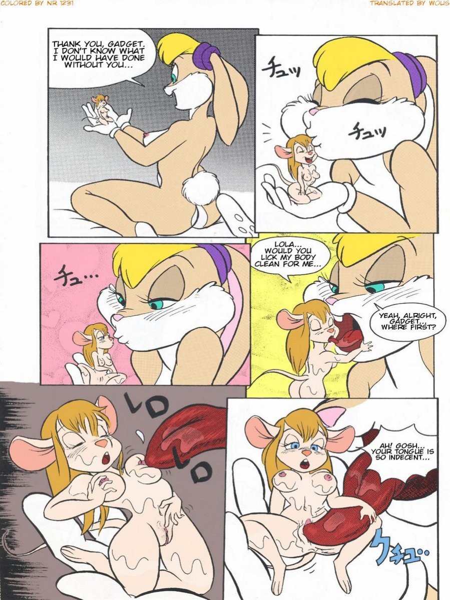 Gadget Hackwrench X Lola Bunny porn comic picture 7