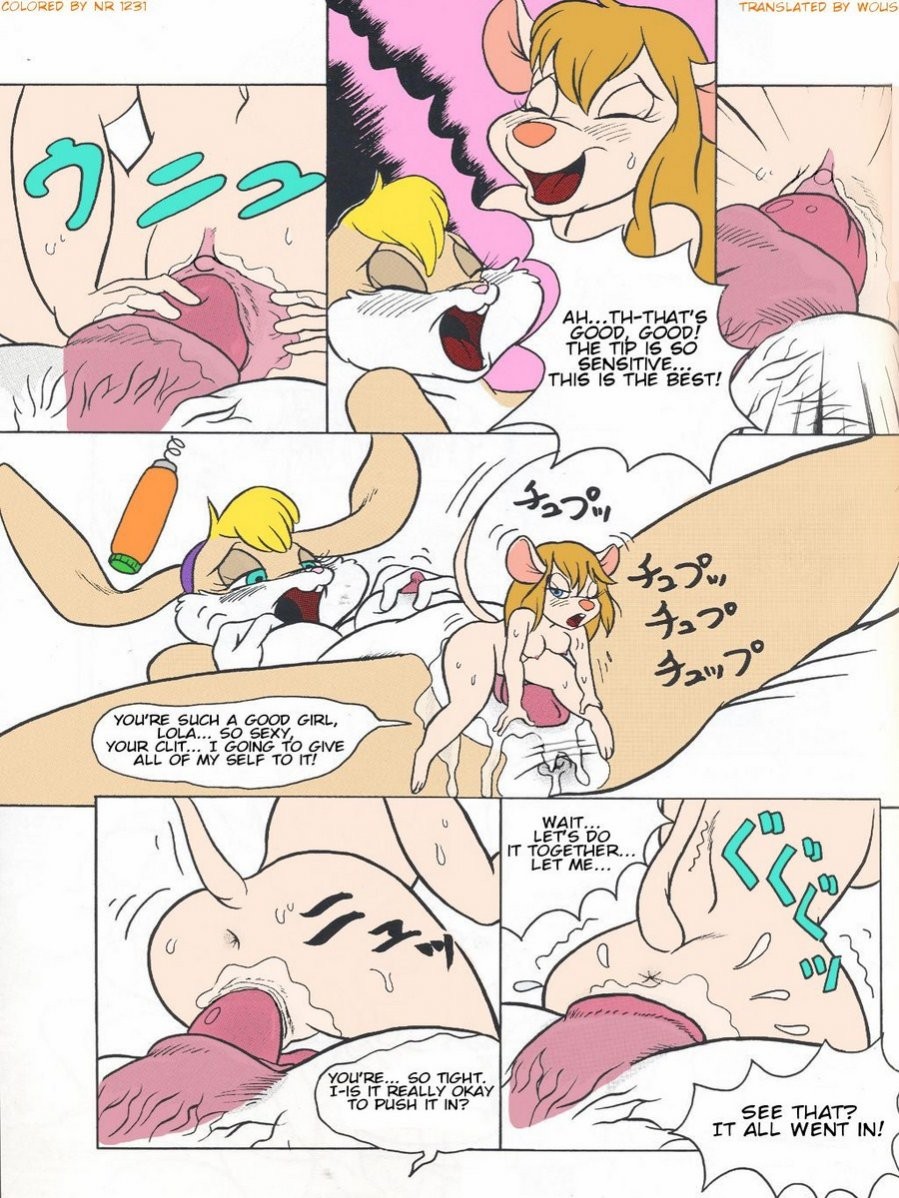 Gadget Hackwrench X Lola Bunny porn comic picture 9