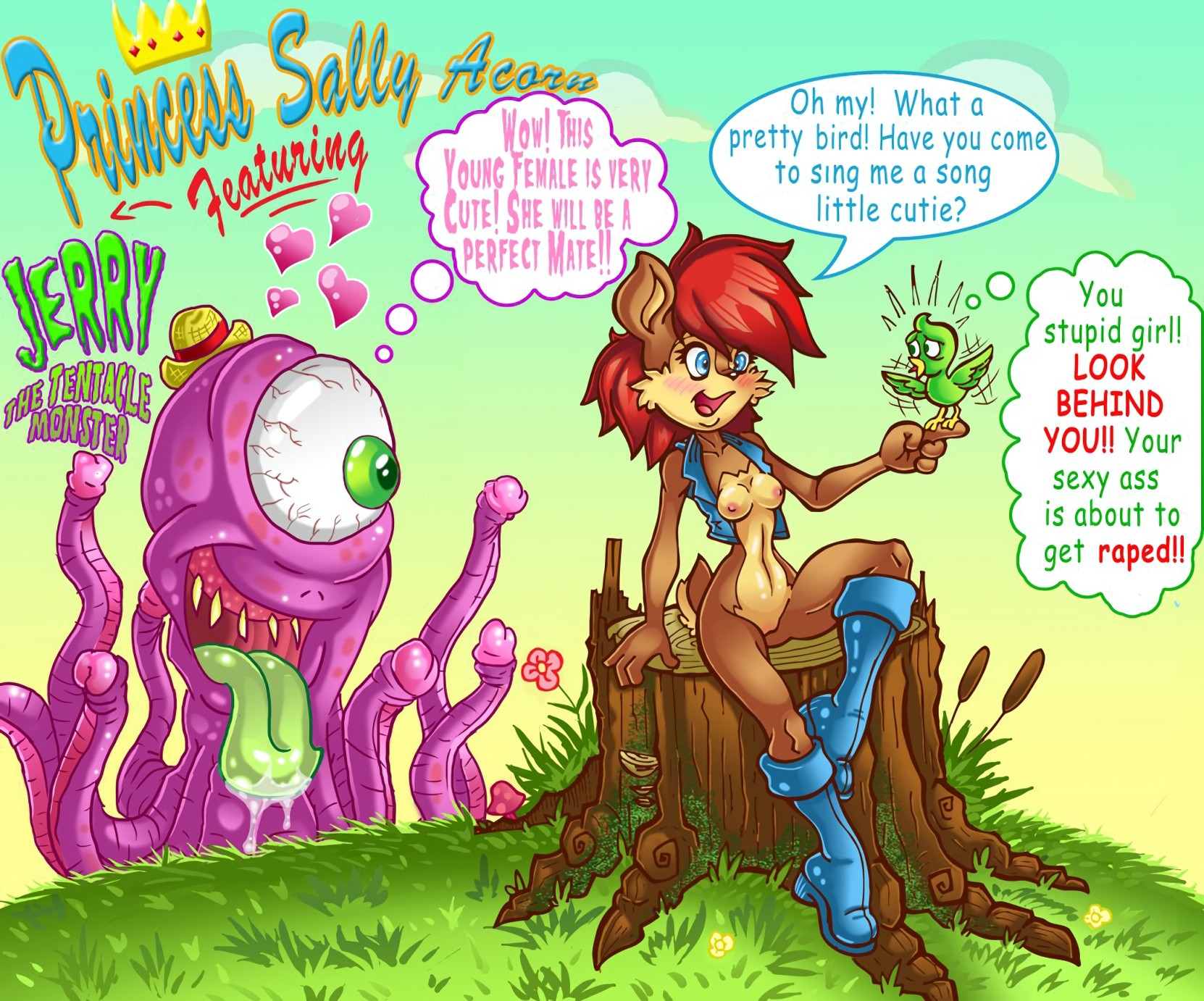 Jerry The Tentacle Monster porn comic picture 1