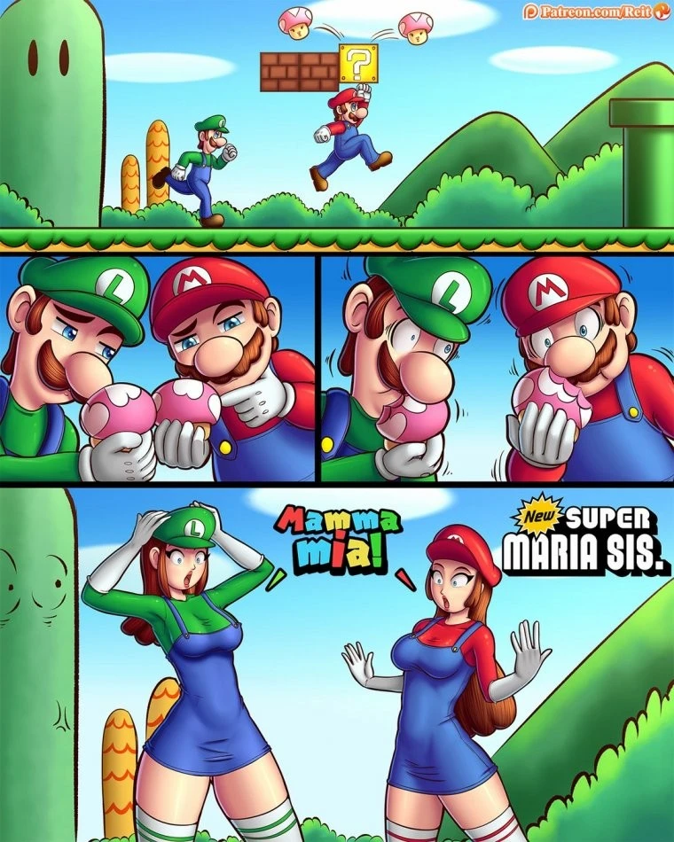New Super Maria Sis. porn comic picture 1
