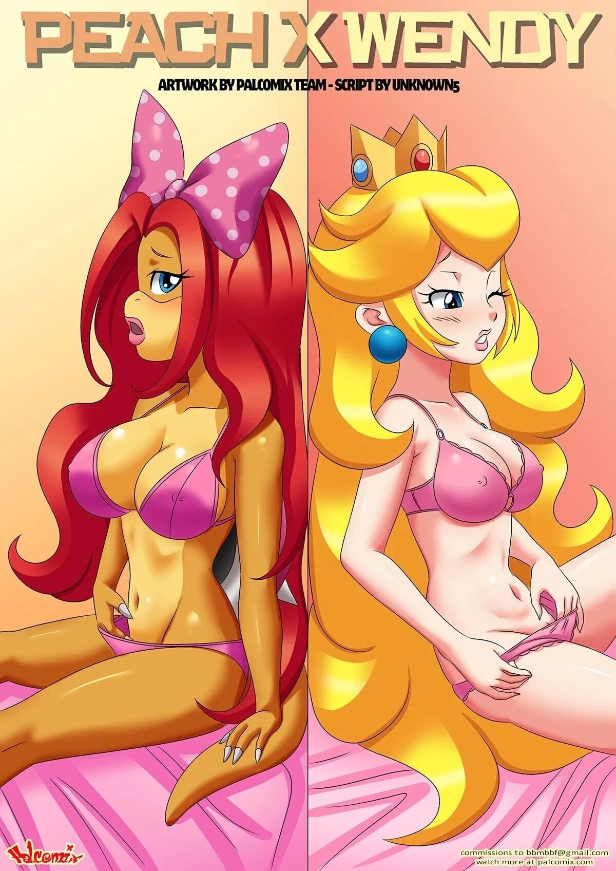 Peach X Wendy porn comic picture 1