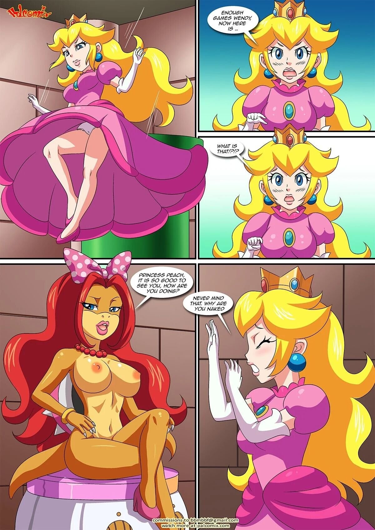 Peach X Wendy porn comic picture 4