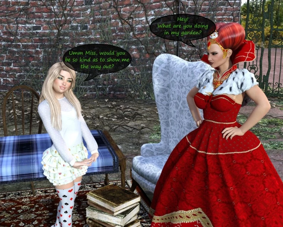 Satisfy the queen porn comic picture 5