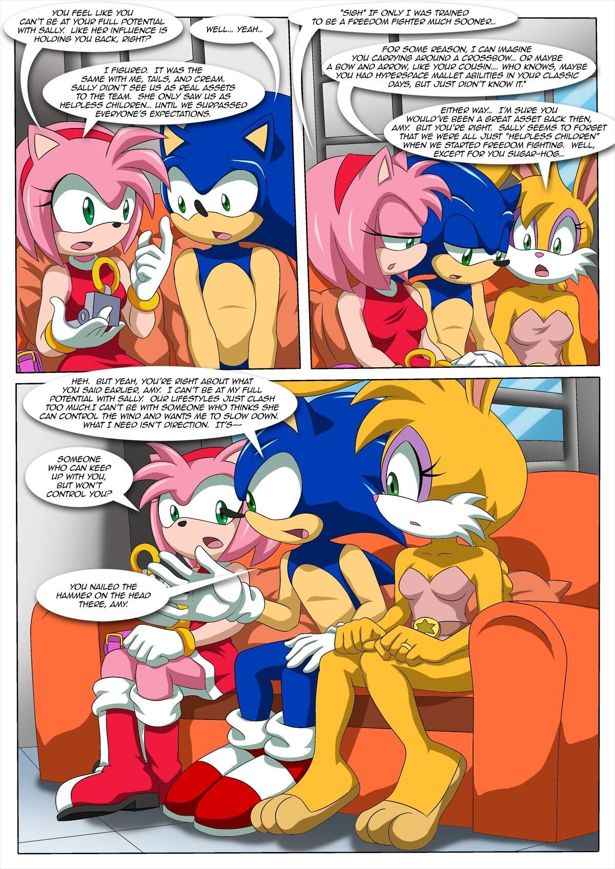 Sonic and Sally Break Up porn comic picture 5