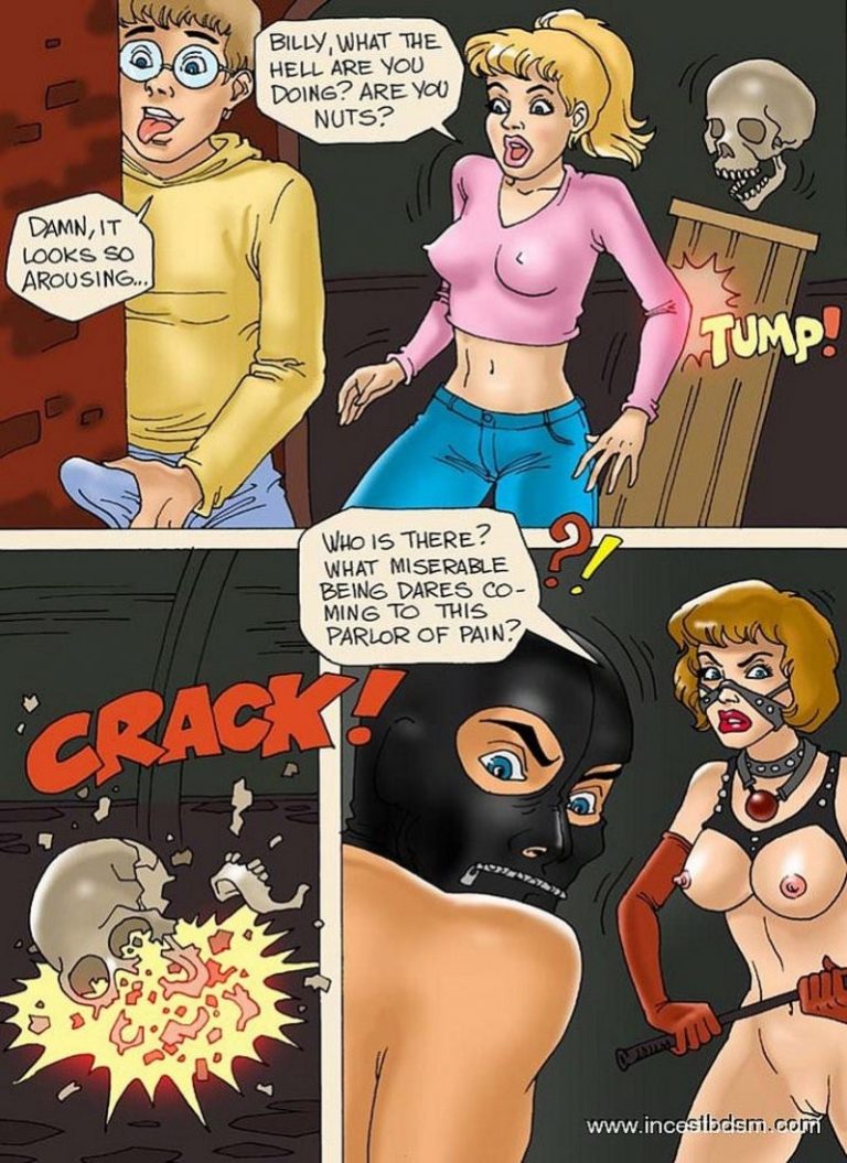 Teaching Little Voyeurs a Rough Lesson porn comic picture 9