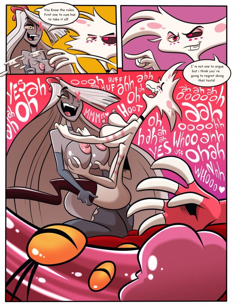 The lust of Vaggie and angel dust porn comic picture 7