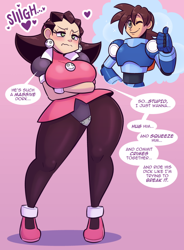 Tron Bonne And Mega Dweeb Porn Comic Rule Comic Cartoon Porn Comic Goldencomics