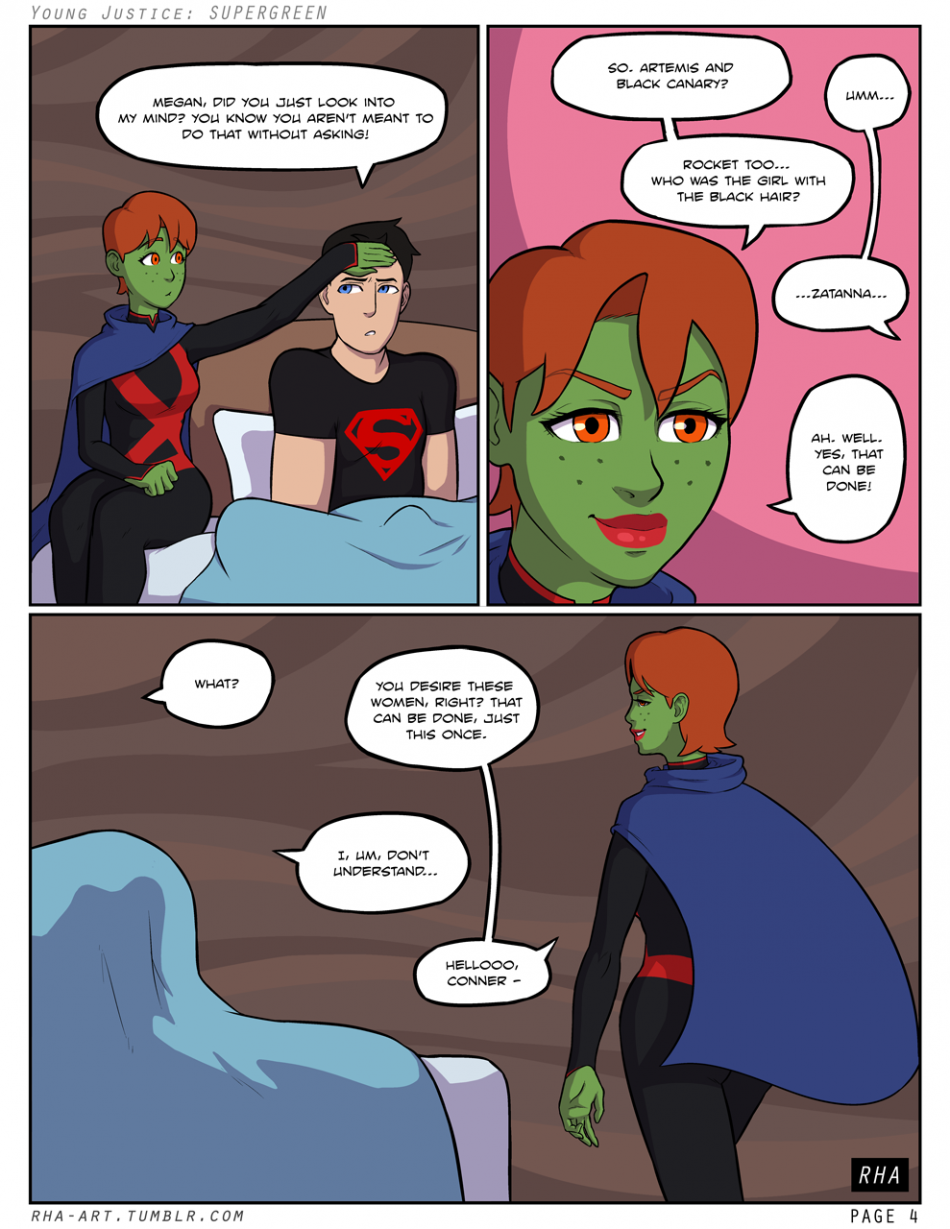 Young Justice: Supergreen porn comic picture 5