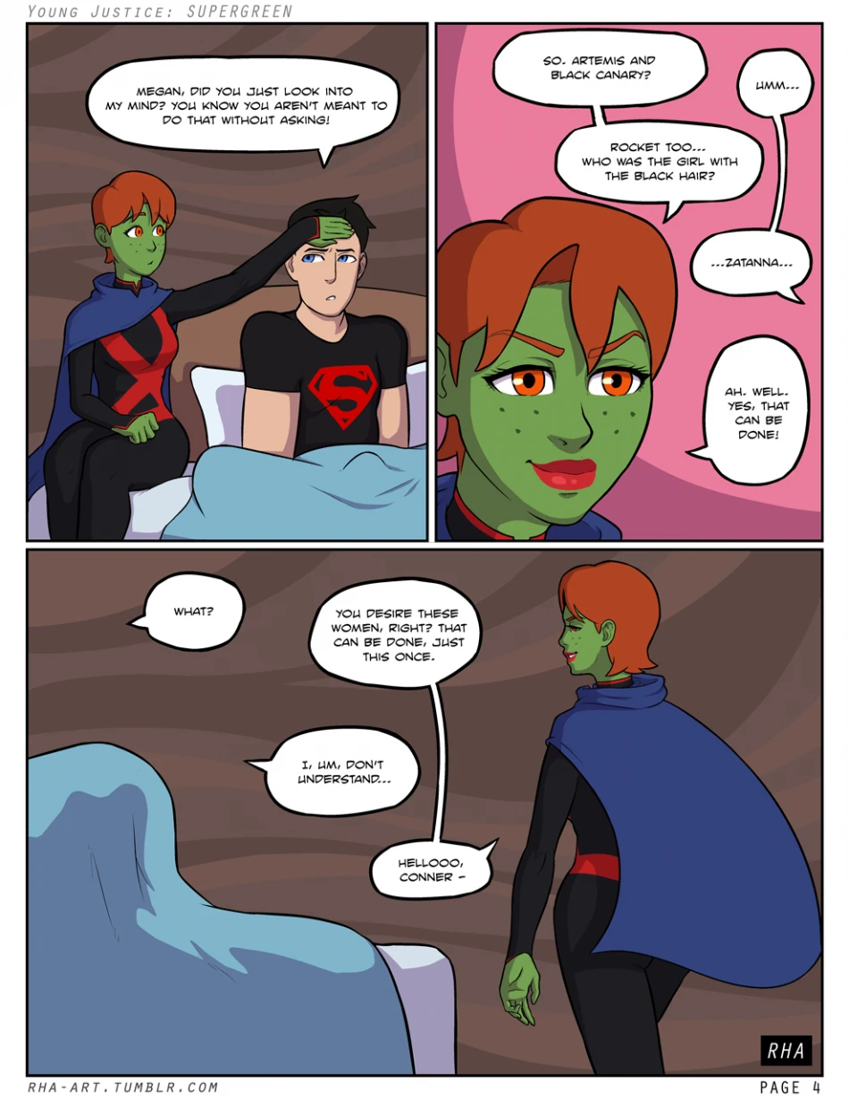 Young Justice: Supergreen porn comic picture 5