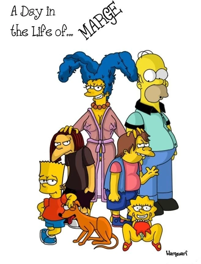 A Day in the Life of Marge porn comic picture 1