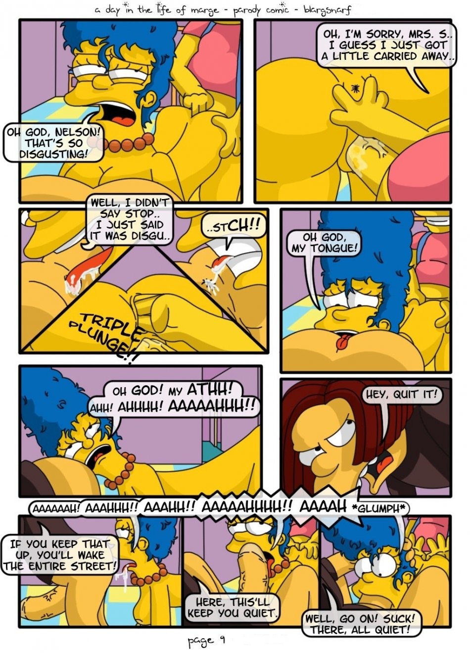 A Day in the Life of Marge porn comic picture 10