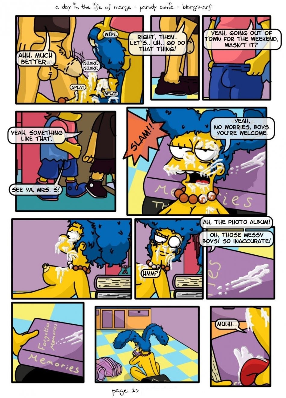 A Day in the Life of Marge porn comic picture 14
