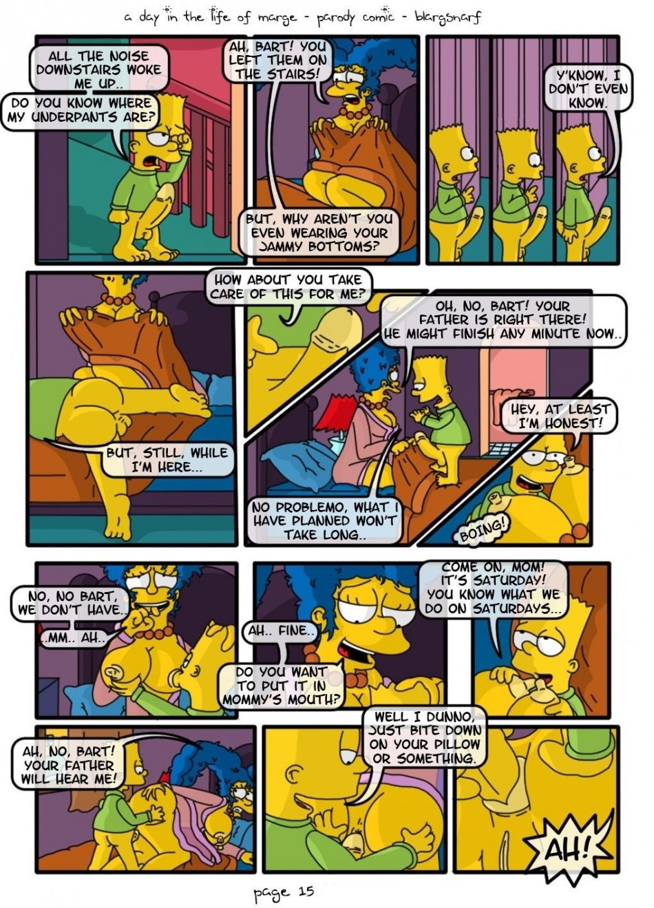 A Day in the Life of Marge porn comic picture 16