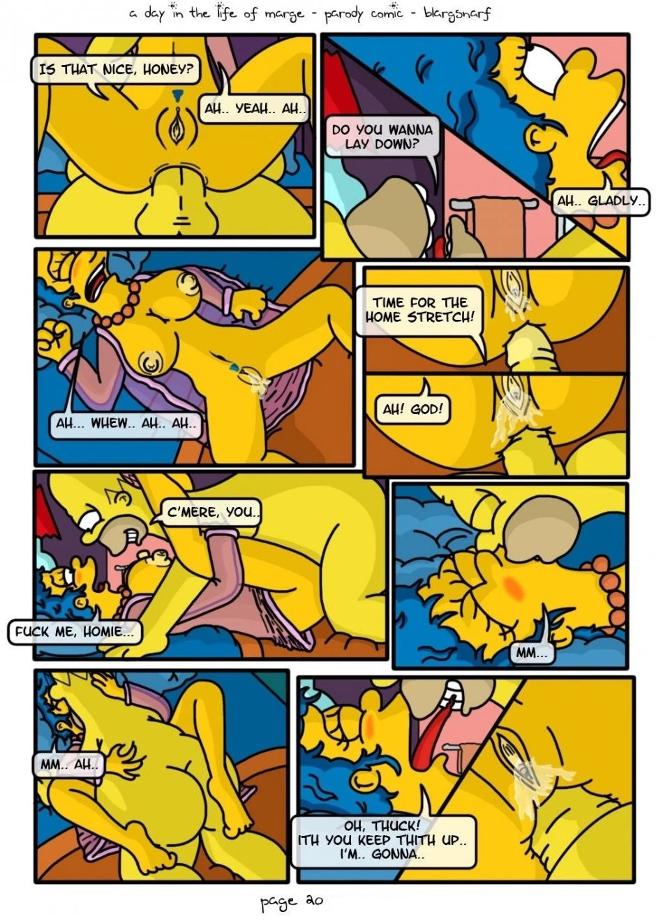 A Day in the Life of Marge porn comic picture 21