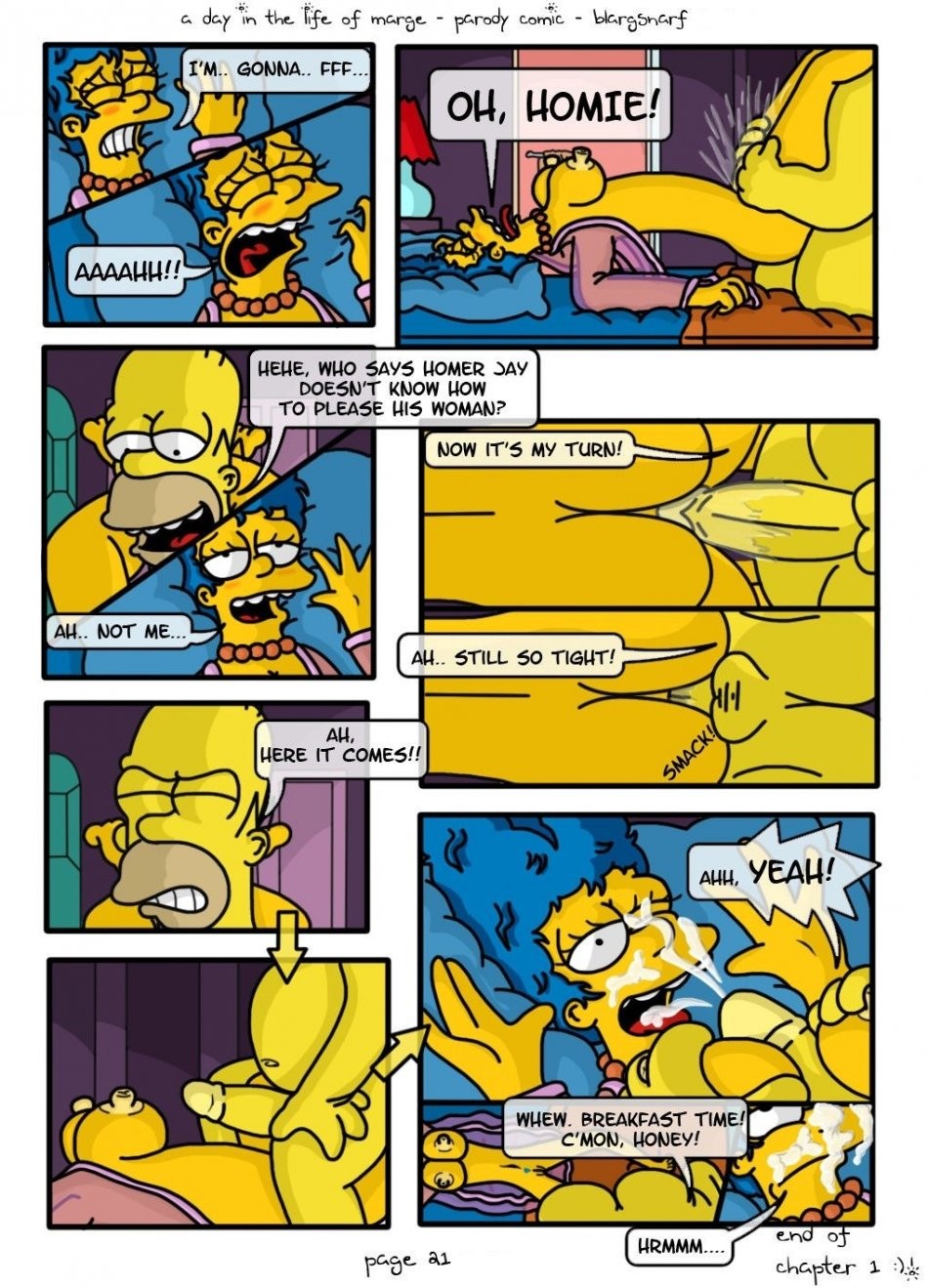 A Day in the Life of Marge porn comic picture 22