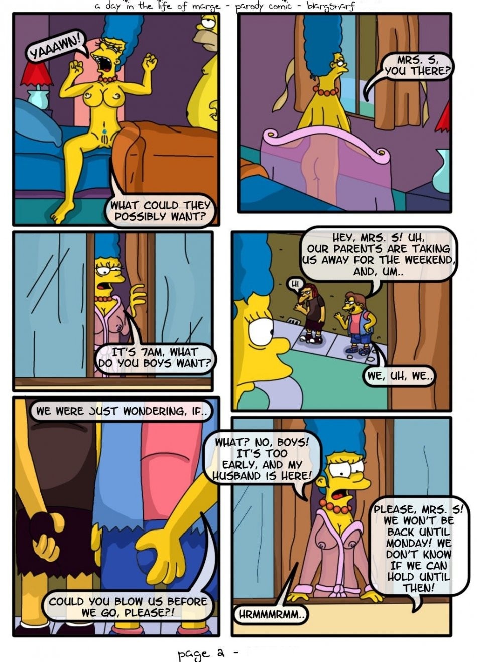 A Day in the Life of Marge porn comic picture 3
