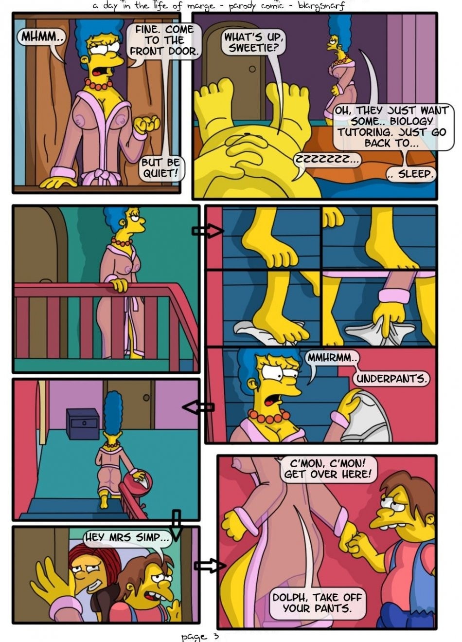 A Day in the Life of Marge porn comic picture 4
