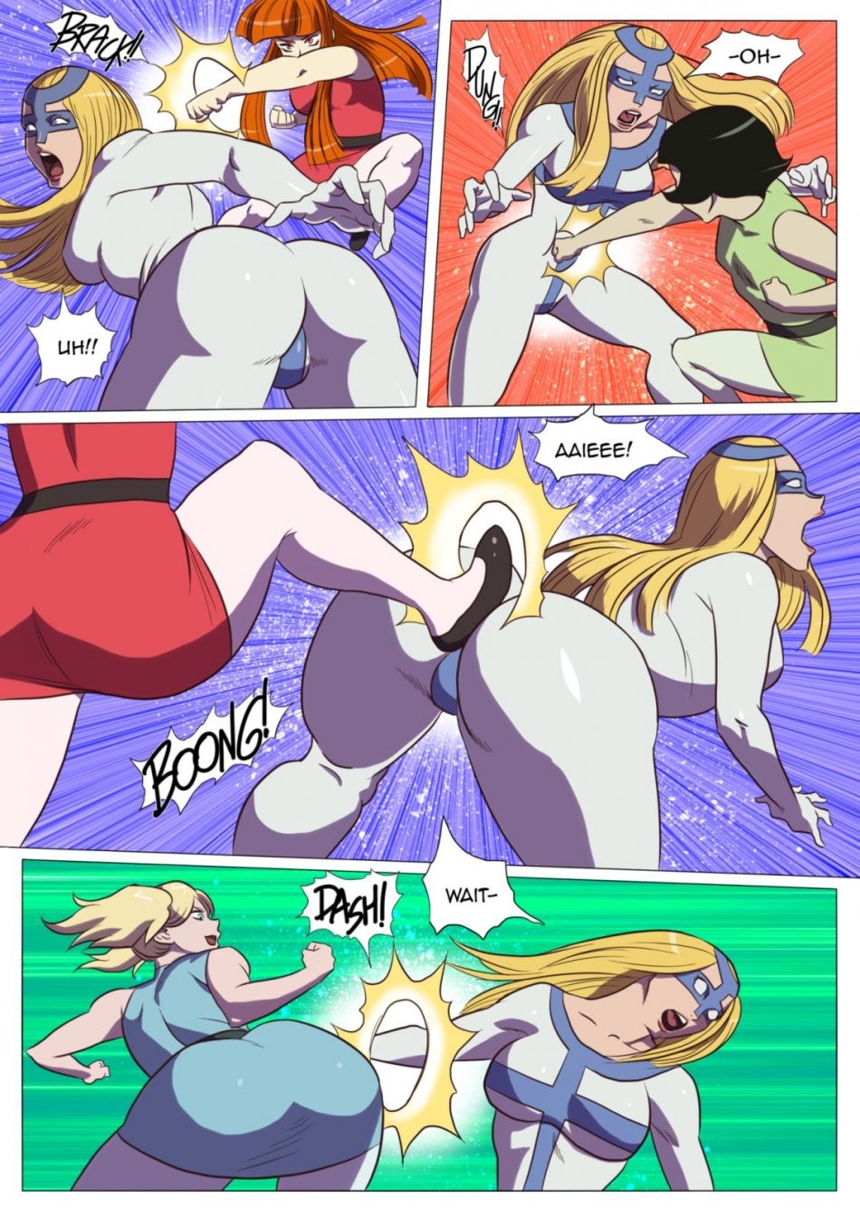 Badass Powerpuff Girls vs Femme Fatale porn comic picture 2