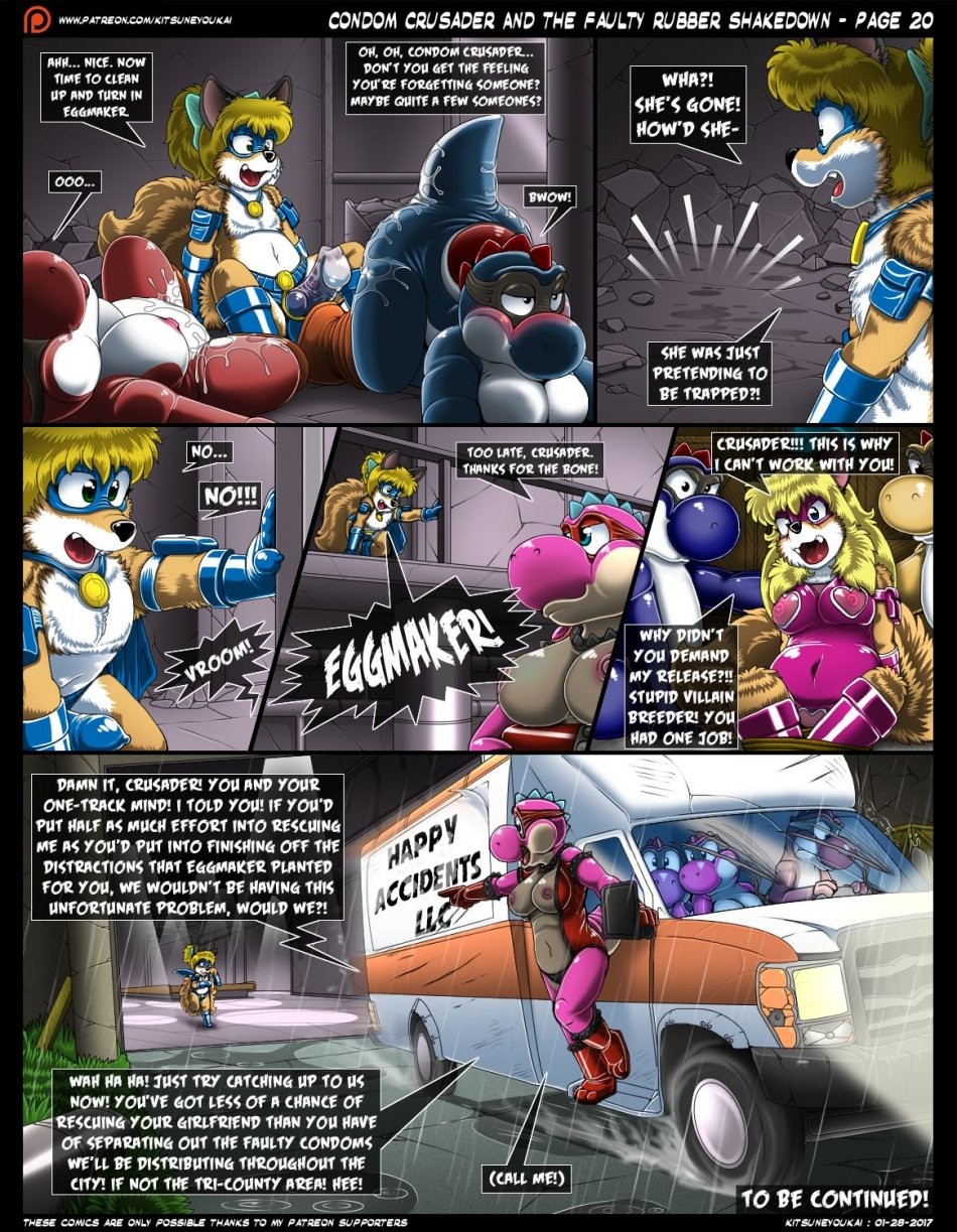 Condom Crusader And The Faulty Rubber Shakedown porn comic picture 20