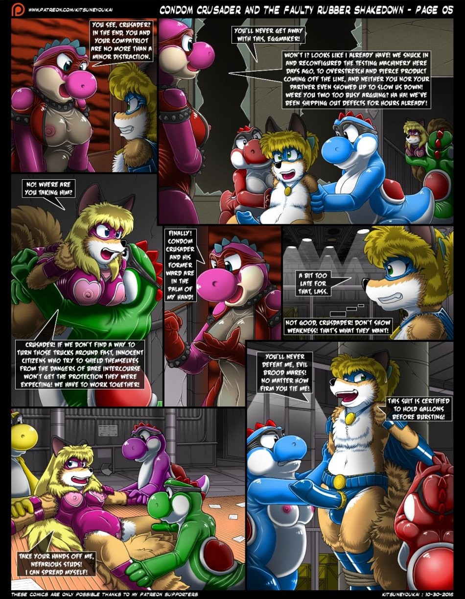 Condom Crusader And The Faulty Rubber Shakedown porn comic picture 5