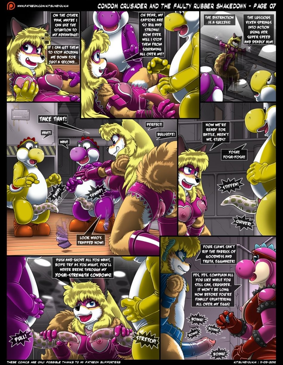 Condom Crusader And The Faulty Rubber Shakedown porn comic picture 7